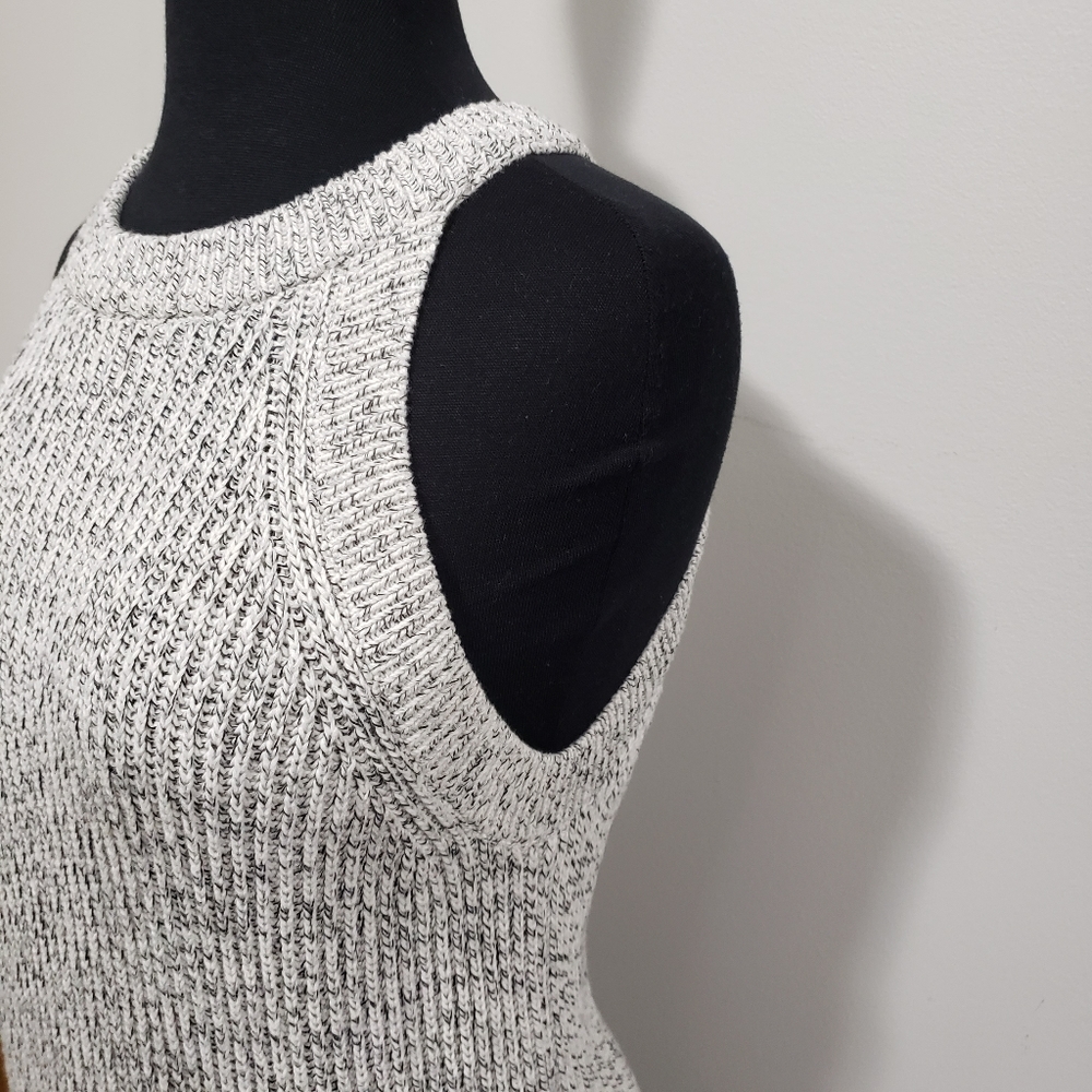 Madewell Gray Valley Pullover Crew Neck Sweater Woven Knit Tank Mini Dre… - Picture 8 of 10